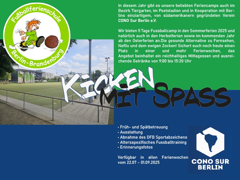 Fussballcamp Flyer